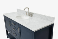 Ariel bayhill 60-61 in. oval sink vanity with (0.75,1.5)  countertop