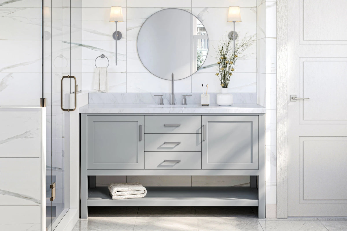 Ariel bayhill 60 in. single sink base cabinet