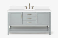 Ariel bayhill 60-61 in. oval sink vanity with (0.75,1.5)  countertop