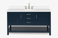 Ariel bayhill 60-61 in. oval sink vanity with (0.75,1.5)  countertop