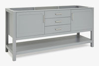 Ariel bayhill 72 in. double sink base cabinet