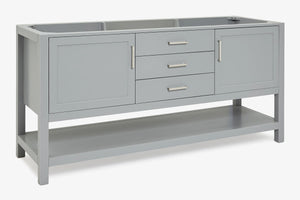 Ariel bayhill 72 in. double sink base cabinet