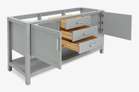 Ariel bayhill 72 in. double sink base cabinet