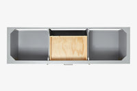 Ariel bayhill 72 in. double sink base cabinet