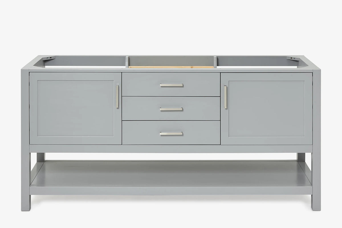 Ariel bayhill 72 in. double sink base cabinet
