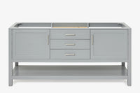 Ariel bayhill 72 in. double sink base cabinet