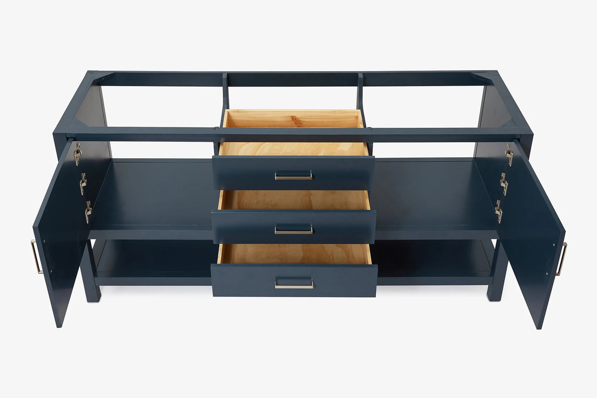Ariel bayhill 72 in. double sink base cabinet