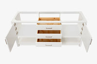 Ariel bayhill 72 in. double sink base cabinet