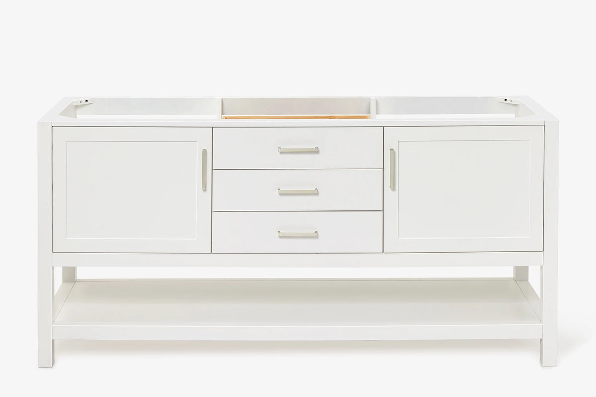 Ariel bayhill 72 in. double sink base cabinet