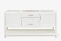Ariel bayhill 72 in. double sink base cabinet