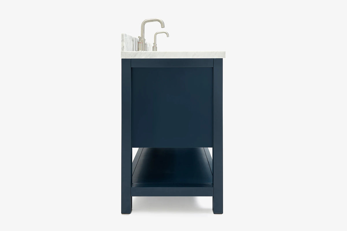 Ariel bayhill 72-73 in. double oval sink vanity with (1.5)in countertop