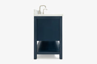 Ariel bayhill 72-73 in. double oval sink vanity with (1.5)in countertop
