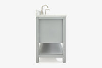 Ariel bayhill 72-73 in. double rectangle sink vanity with  (0.75,1.5) countertop