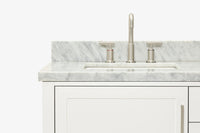 Ariel bayhill 72-73 in. double rectangle sink vanity with  (0.75,1.5) countertop
