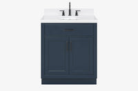 Ariel hepburn 30-31 in. oval sink vanity with 0.75 - 1.5 in. with countertop