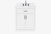 Ariel hepburn 30-31 in. oval sink vanity with 0.75 - 1.5 in. with countertop