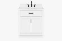 Ariel hepburn 30-31 in. oval sink vanity with 0.75 - 1.5 in. with countertop