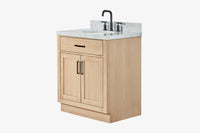 Ariel hepburn 30-31 in. oval sink vanity with 0.75 - 1.5 in. with countertop