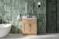 Ariel hepburn 30-31 in. oval sink vanity with 0.75 - 1.5 in. with countertop