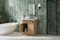 Ariel hepburn 30-31 in. oval sink vanity with 0.75 - 1.5 in. with countertop