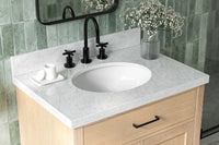 Ariel hepburn 30-31 in. oval sink vanity with 0.75 - 1.5 in. with countertop