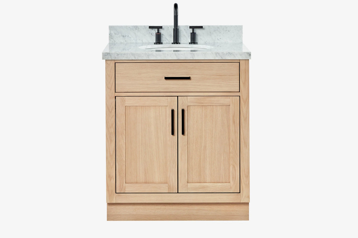 Ariel hepburn 30-31 in. oval sink vanity with 0.75 - 1.5 in. with countertop