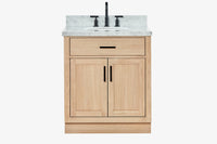 Ariel hepburn 30-31 in. oval sink vanity with 0.75 - 1.5 in. with countertop