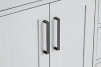 Ariel hepburn 36-37 in. left offset rectangle sink vanity with 0.75-1.5in. with countertop