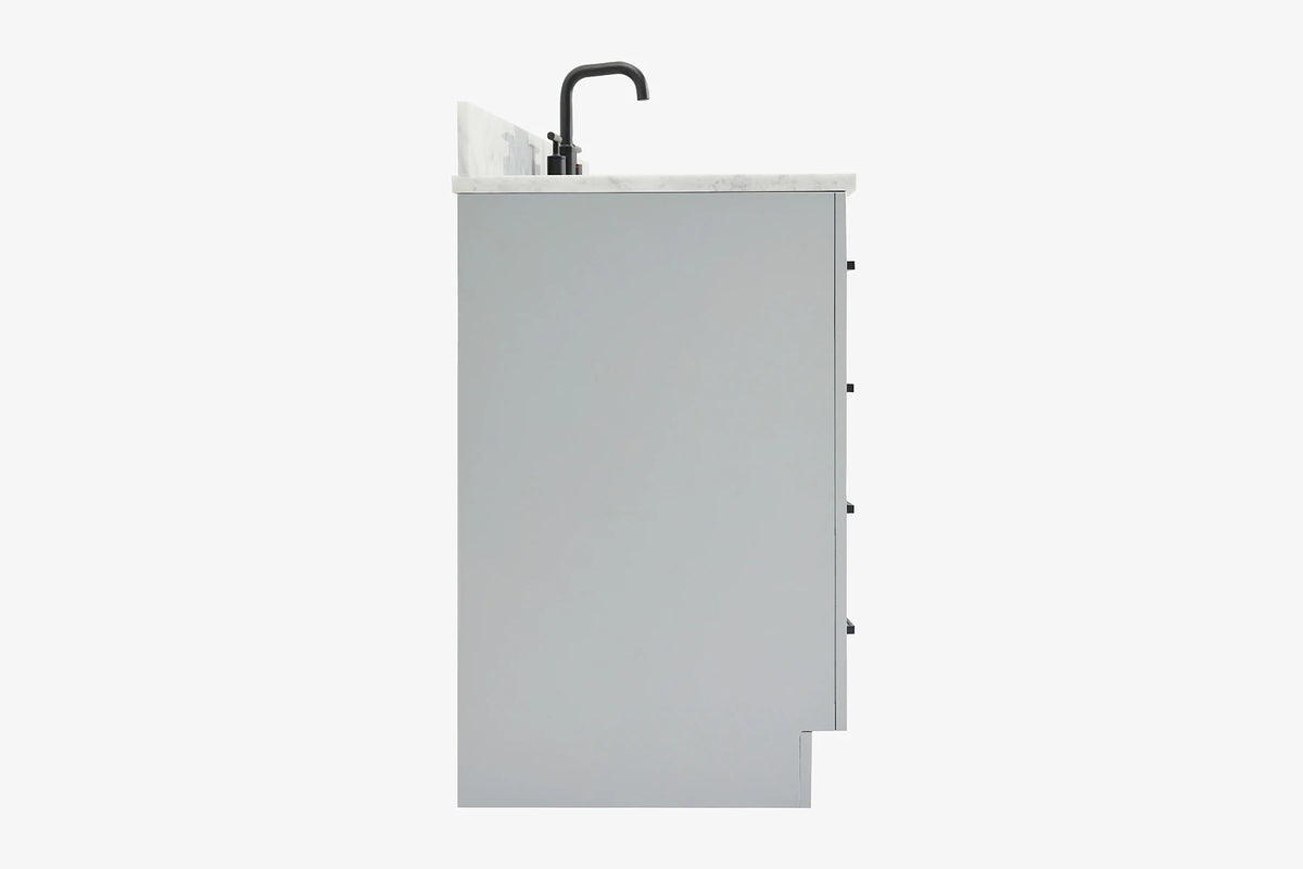 Ariel hepburn 36-37 in. left offset rectangle sink vanity with 0.75-1.5in. with countertop