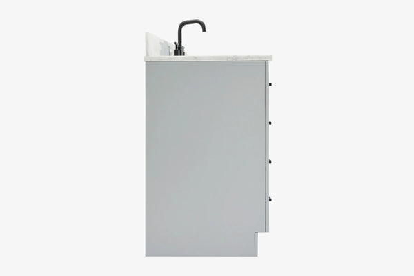 Ariel hepburn 36-37 in. left offset rectangle sink vanity with 0.75-1.5in. with countertop