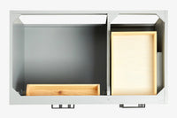 Ariel hepburn 36-37 in. left offset rectangle sink vanity with 0.75-1.5in. with countertop