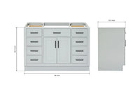 Ariel hepburn 48 inch single sink base cabinet