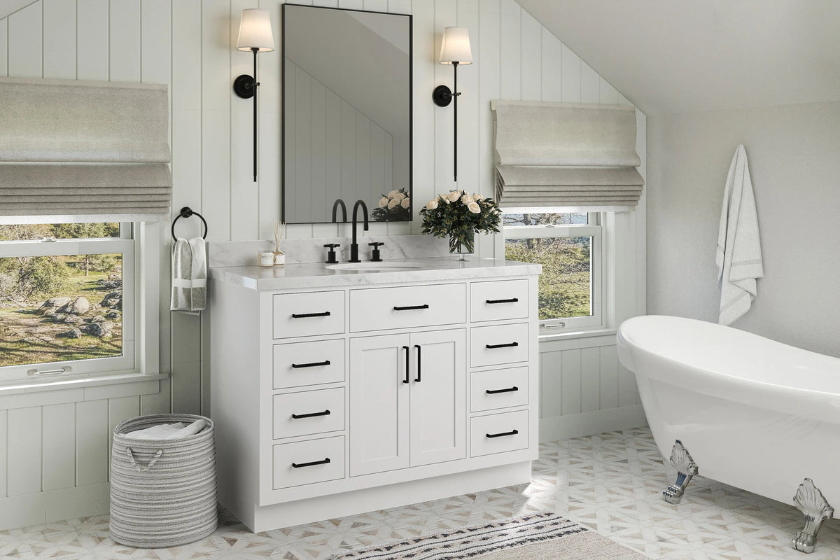 Ariel hepburn 48 inch single sink base cabinet