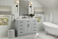Ariel hepburn 48-49 in. rectangle sink bathroom vanity with  countertop 0.75-1.5 edge