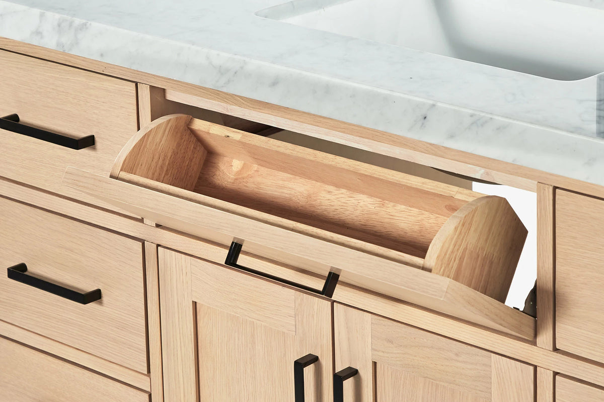 Ariel hepburn 48-49 in. rectangle sink bathroom vanity with  countertop 0.75-1.5 edge