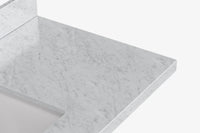 Ariel hepburn 48-49 in. rectangle sink bathroom vanity with  countertop 0.75-1.5 edge