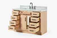 Ariel hepburn 48-49 in. rectangle sink bathroom vanity with  countertop 0.75-1.5 edge