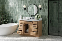 Ariel hepburn 48-49 in. rectangle sink bathroom vanity with  countertop 0.75-1.5 edge