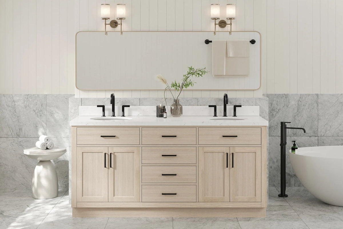 Ariel hepburn  71-72 in. double sink base cabinet