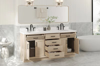 Ariel hepburn  71-72 in. double sink base cabinet