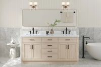 Ariel hepburn  71-73 in. double rectangle sink vanity with 0.75-1.5 in countertop